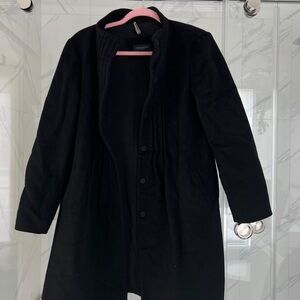 Piazza Sempione Black Pea Coat